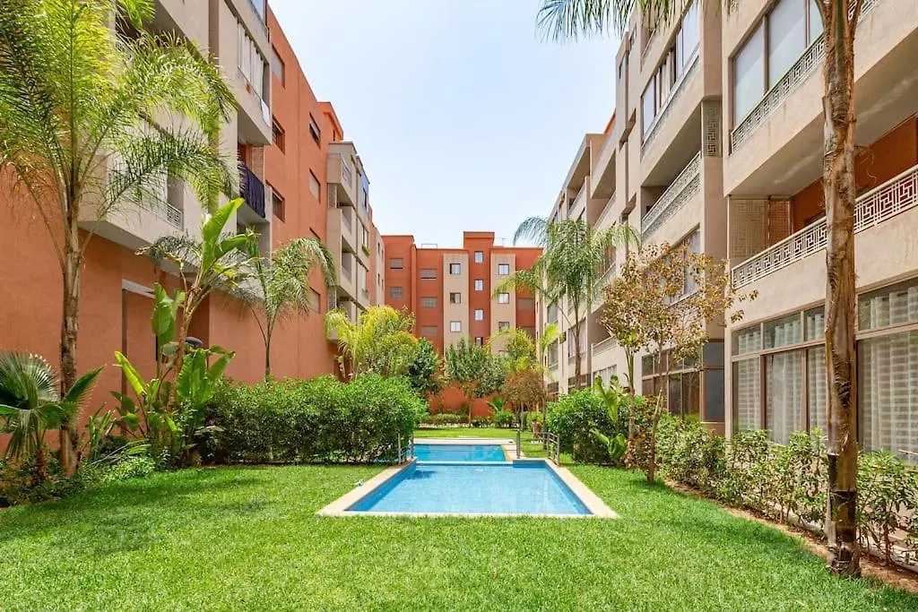 Apartment New! App Emeraude Confort Avec Piscine & Parking Marrakesh